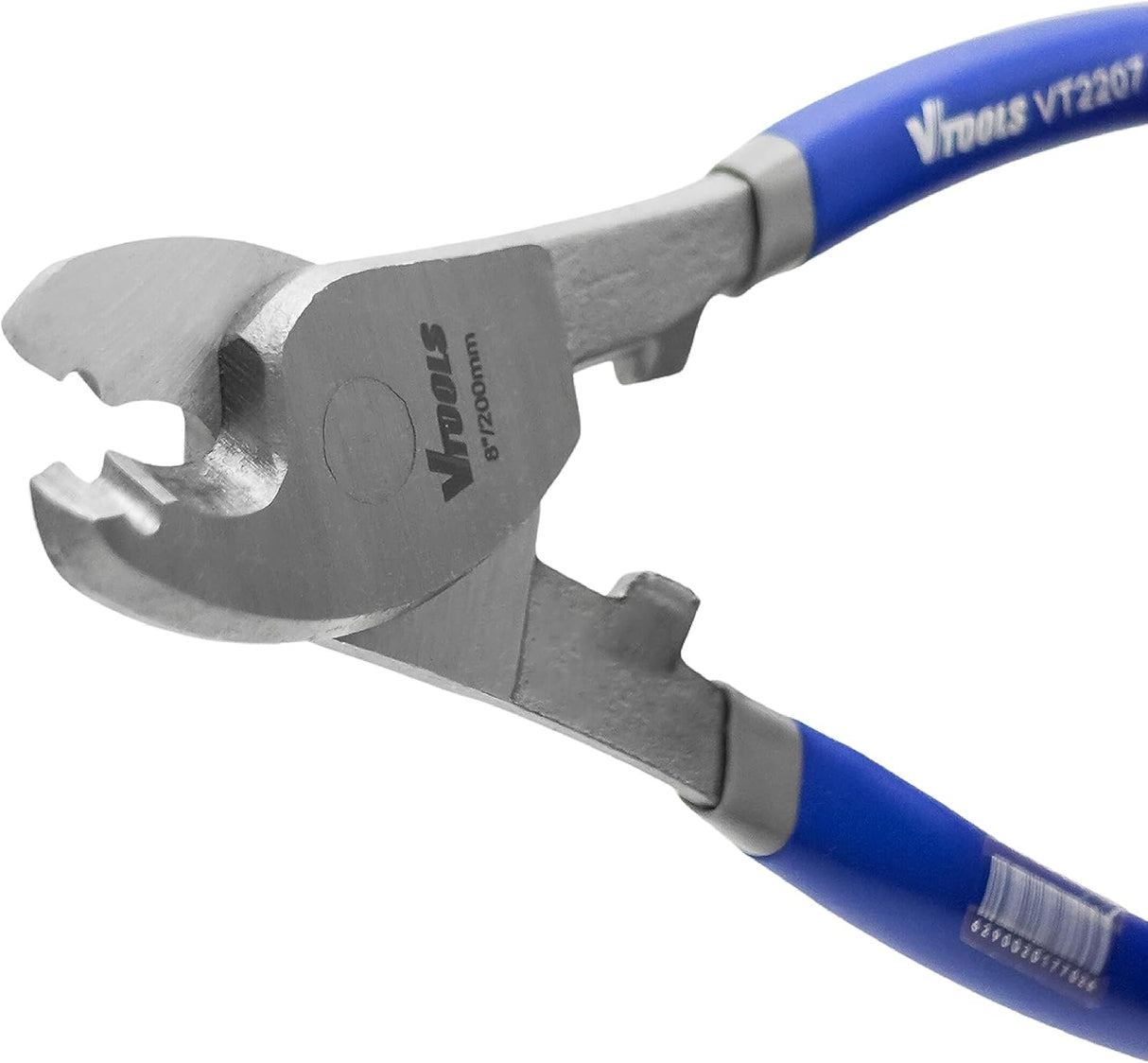 VTOOLS 8 Inch Cable Cutter, Heavy Duty Carbon Steel Wire Cutter, Dipped Handle, Cutter for Aluminum, Copper, Communications Cable, Blue, VT2207 - Al Kabayel Discount CenterVTOOLS 8 Inch Cable Cutter, Heavy Duty Carbon Steel Wire Cutter, Dipped Handle, Cutter for Aluminum, Copper, Communications Cable, Blue, VT2207power toolsvtoolsAl Kabayel Discount Center