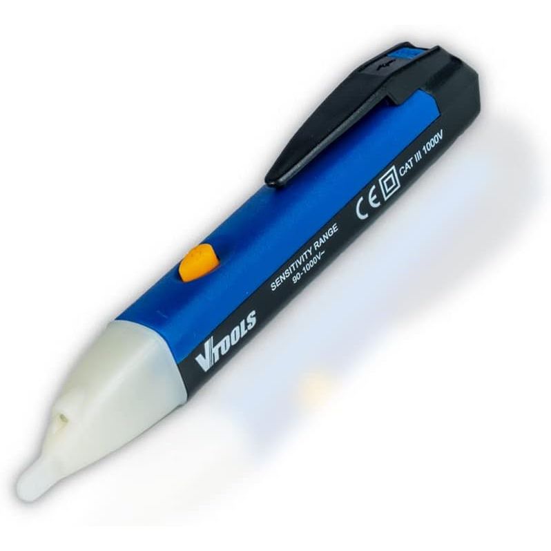Vtools Intelligent Non - Contact Voltage Tester With Led Light(Batteries Not Included), Ac 90V - 1000V, Blue, VT2124 - Al Kabayel Discount CentreVtools Intelligent Non - Contact Voltage Tester With Led Light(Batteries Not Included), Ac 90V - 1000V, Blue, VT2124ToolsVTOOLSAl Kabayel Discount Centre