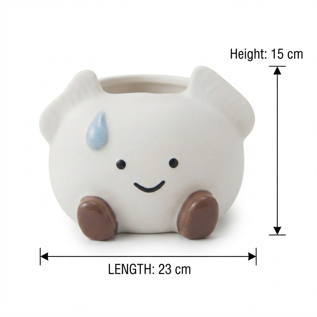 White & Brown Smiling Cloud Ceramic Napkin Holder – 23×15 cm - Al Kabayel Discount CentreWhite & Brown Smiling Cloud Ceramic Napkin Holder – 23×15 cmNapkin Holders & Tissue BoxAKDCAl Kabayel Discount Centre