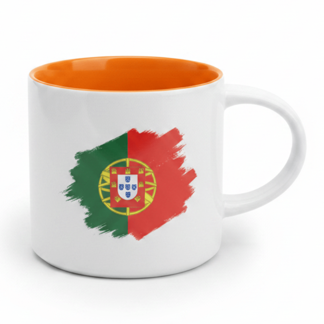 White Ceramic Coffee Mug 350ml With Portugal Flag & Cristiano Ronaldo Design - Al Kabayel Discount CentreWhite Ceramic Coffee Mug 350ml With Portugal Flag & Cristiano Ronaldo DesignMugsAKDCAl Kabayel Discount Centre