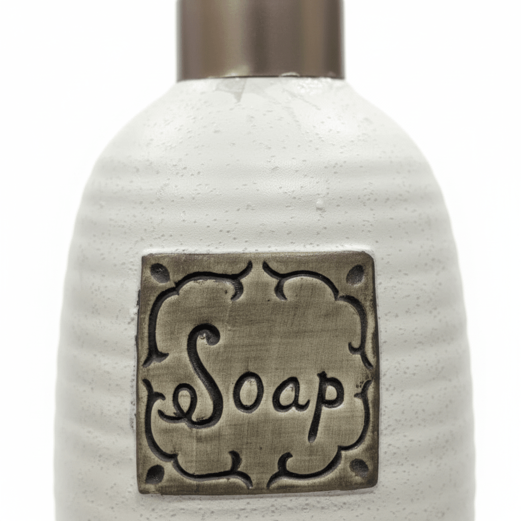 White Ceramic & Plastic Liquid Soap Dispenser – 400ml - Al Kabayel Discount CentreWhite Ceramic & Plastic Liquid Soap Dispenser – 400mlHolders & DispensersAKDCAl Kabayel Discount Centre