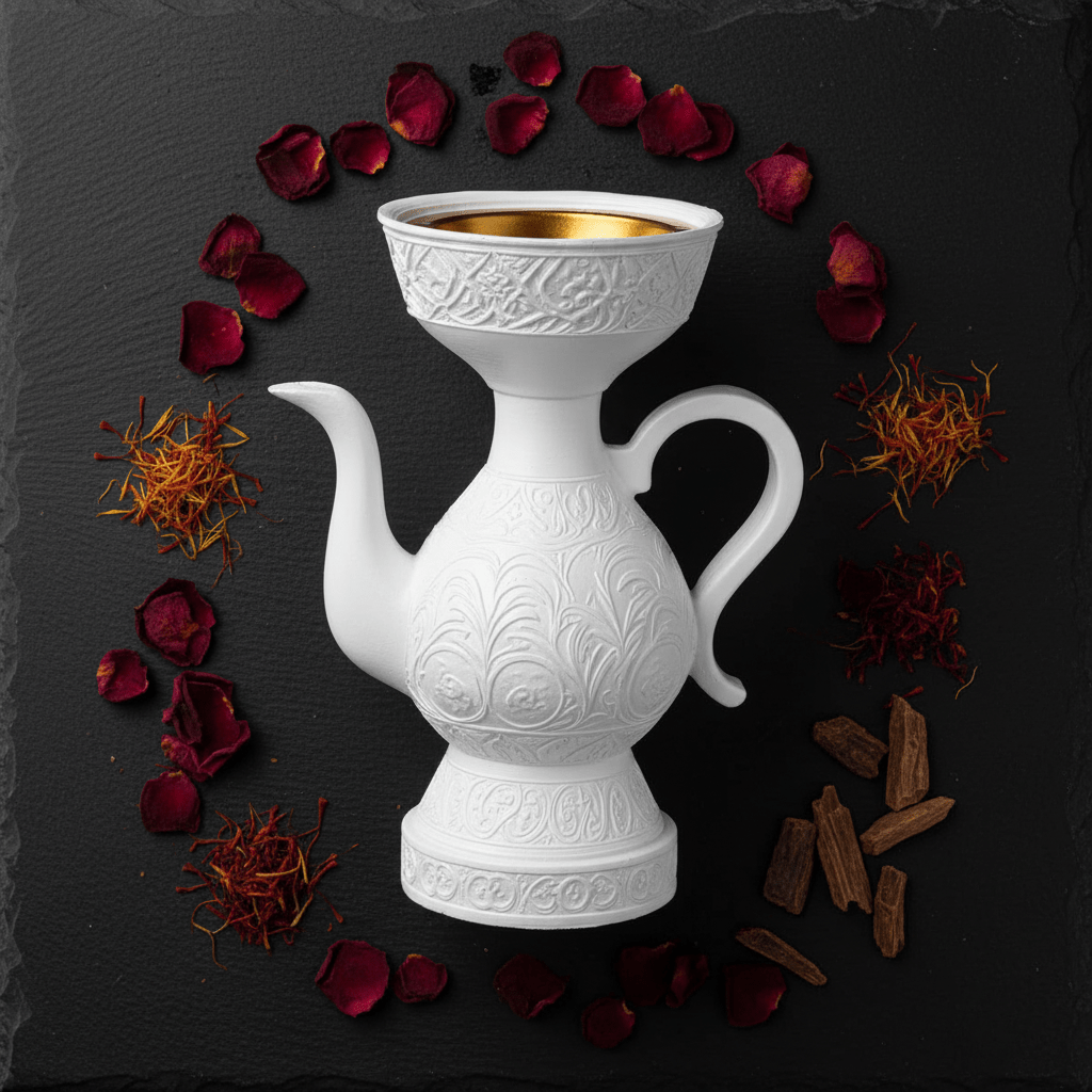 White Chalk Arabic Incense Burner – Dallah Mabkhara | 18cm - Al Kabayel Discount CentreWhite Chalk Arabic Incense Burner – Dallah Mabkhara | 18cmIncense BurnerAKDCAl Kabayel Discount Centre