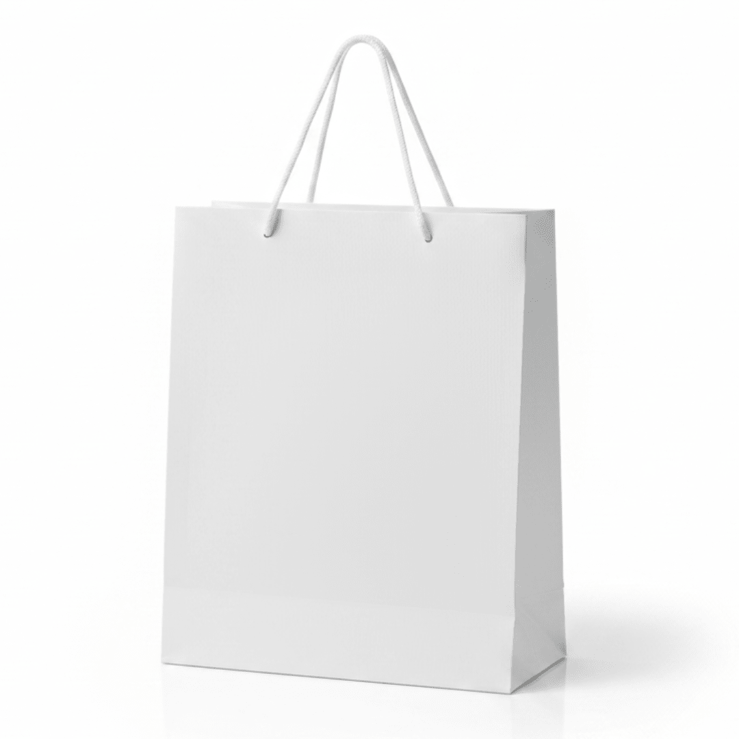 White Paper Gift Bag with Rope Handles | Elegant Luxury Packaging for Gifting | 32×25cm | - Al Kabayel Discount CentreWhite Paper Gift Bag with Rope Handles | Elegant Luxury Packaging for Gifting | 32×25cm |Packing & Wrapping SuppliesAKDCAl Kabayel Discount Centre
