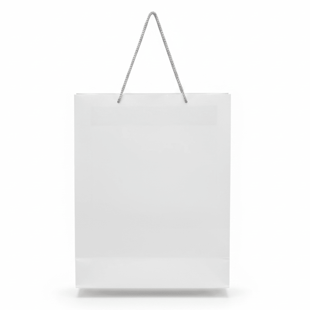 White Paper Gift Bag with Silver Rope Handles – 70×50cm | Premium Luxury Packaging for Weddings, Birthdays & Special Occasions - Al Kabayel Discount CentreWhite Paper Gift Bag with Silver Rope Handles – 70×50cm | Premium Luxury Packaging for Weddings, Birthdays & Special OccasionsPacking & Wrapping SuppliesAKDCAl Kabayel Discount Centre