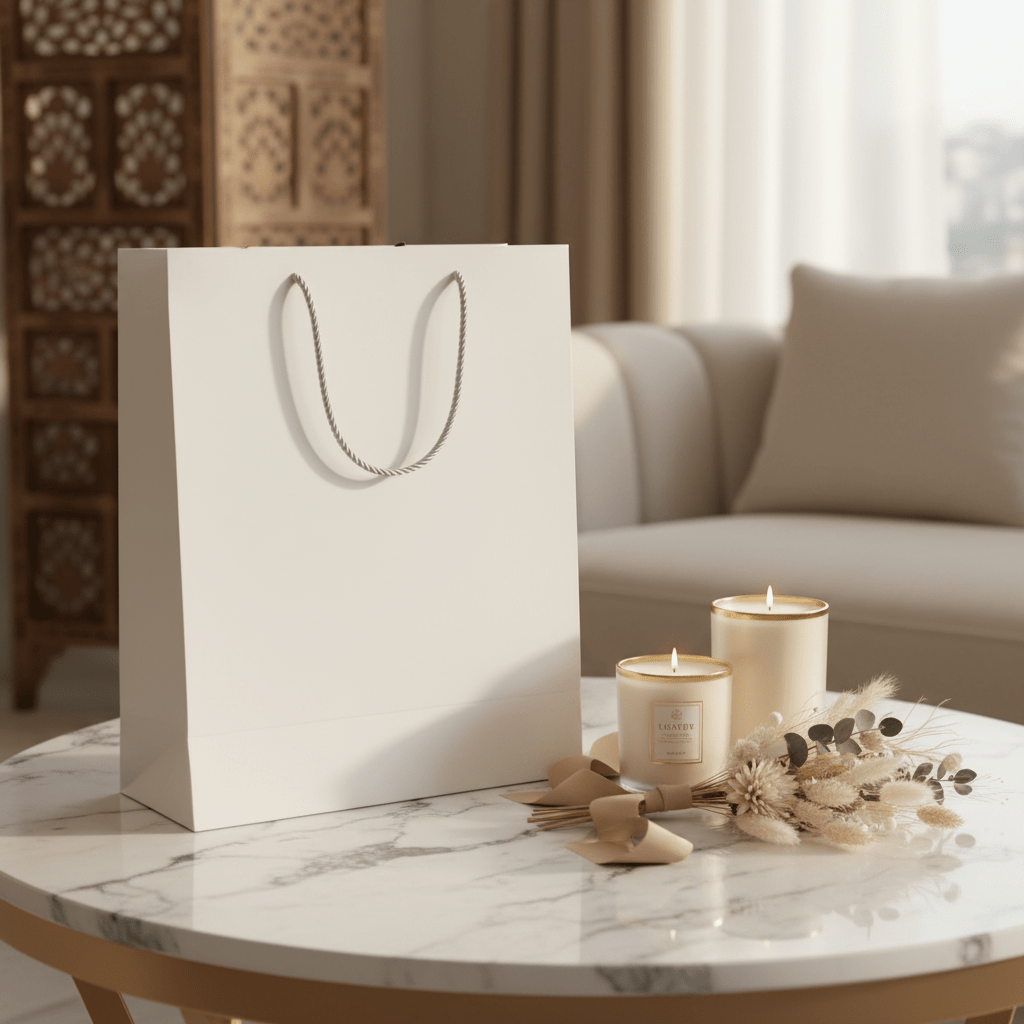 White Paper Gift Bag with Silver Rope Handles – 70×50cm | Premium Luxury Packaging for Weddings, Birthdays & Special Occasions - Al Kabayel Discount CentreWhite Paper Gift Bag with Silver Rope Handles – 70×50cm | Premium Luxury Packaging for Weddings, Birthdays & Special OccasionsPacking & Wrapping SuppliesAKDCAl Kabayel Discount Centre