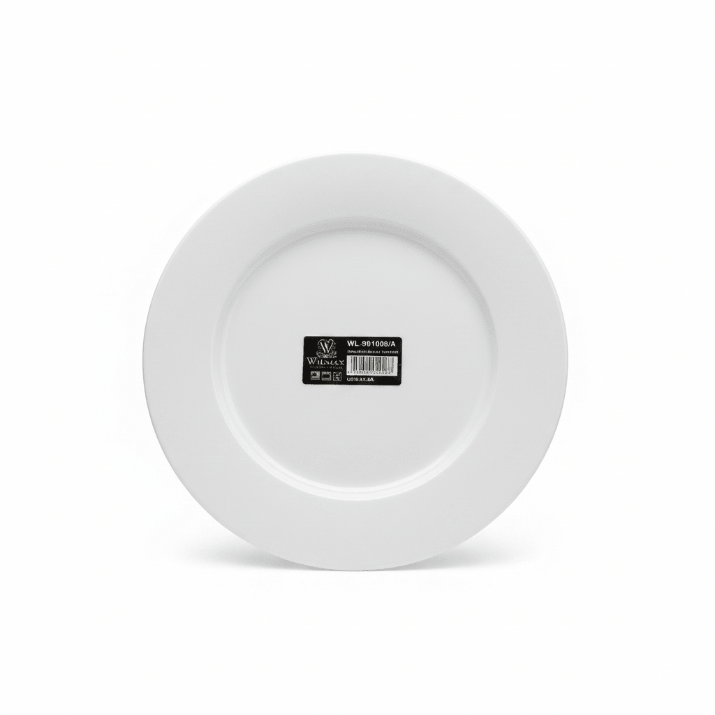 Wilmax Round White Porcelain Dinner Plate - 10 Inch - Al Kabayel Discount CentreWilmax Round White Porcelain Dinner Plate - 10 InchPlatesWILMAXAl Kabayel Discount Centre