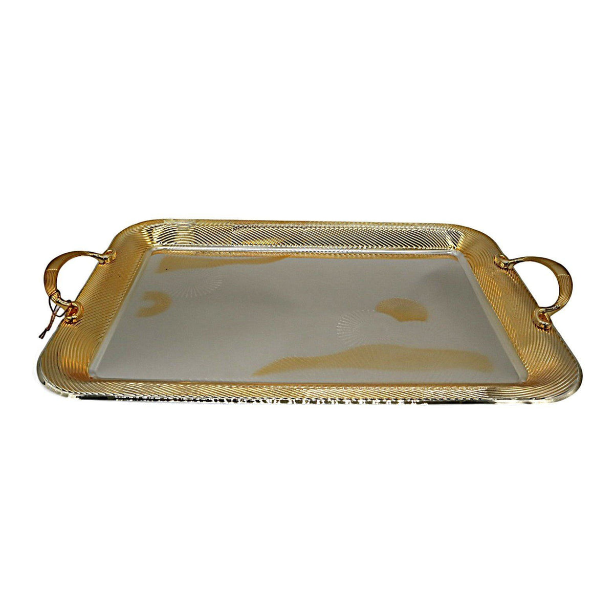 WINDCERA Designer Silver & Gold Tray with Handle – 48×34 cm Exclusive Look - Al Kabayel Discount CentreWINDCERA Designer Silver & Gold Tray with Handle – 48×34 cm Exclusive LookServing TraysWINDCERAAl Kabayel Discount Centre