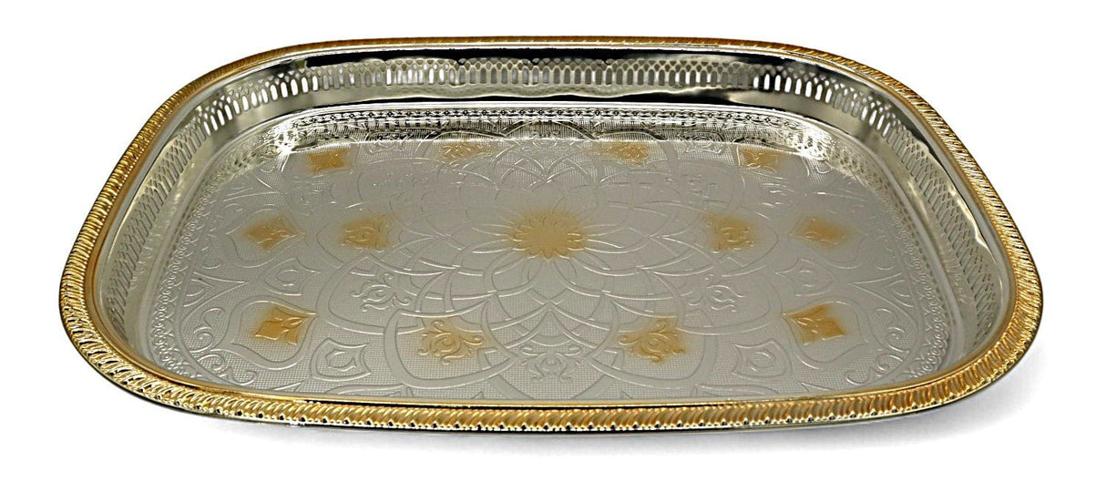 WINDCERA Grand Silver & Gold Tray – 55×48 cm Serveware - Al Kabayel Discount CentreWINDCERA Grand Silver & Gold Tray – 55×48 cm ServewareServing TraysWINDCERAAl Kabayel Discount Centre