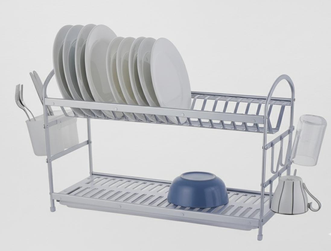 WINDCERA Large Aluminum Dish Drying Rack – Multi - Purpose Kitchen Organizer, 62.9 x 25 x 37.7 cm - Al Kabayel Discount CentreWINDCERA Large Aluminum Dish Drying Rack – Multi - Purpose Kitchen Organizer, 62.9 x 25 x 37.7 cmOrganizers & AccessoriesWINDCERAAl Kabayel Discount Centre