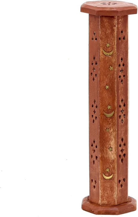 Winds Trading Wooden Incense stick holder/Mabkhara/tower shape incense stick holder/home fragramce/home decor/incense holder/lobandaan/bhakhoor burner (8x30cm) - Al Kabayel Discount CenterWinds Trading Wooden Incense stick holder/Mabkhara/tower shape incense stick holder/home fragramce/home decor/incense holder/lobandaan/bhakhoor burner (8x30cm)Home Décor AccentsAKDCAl Kabayel Discount Center