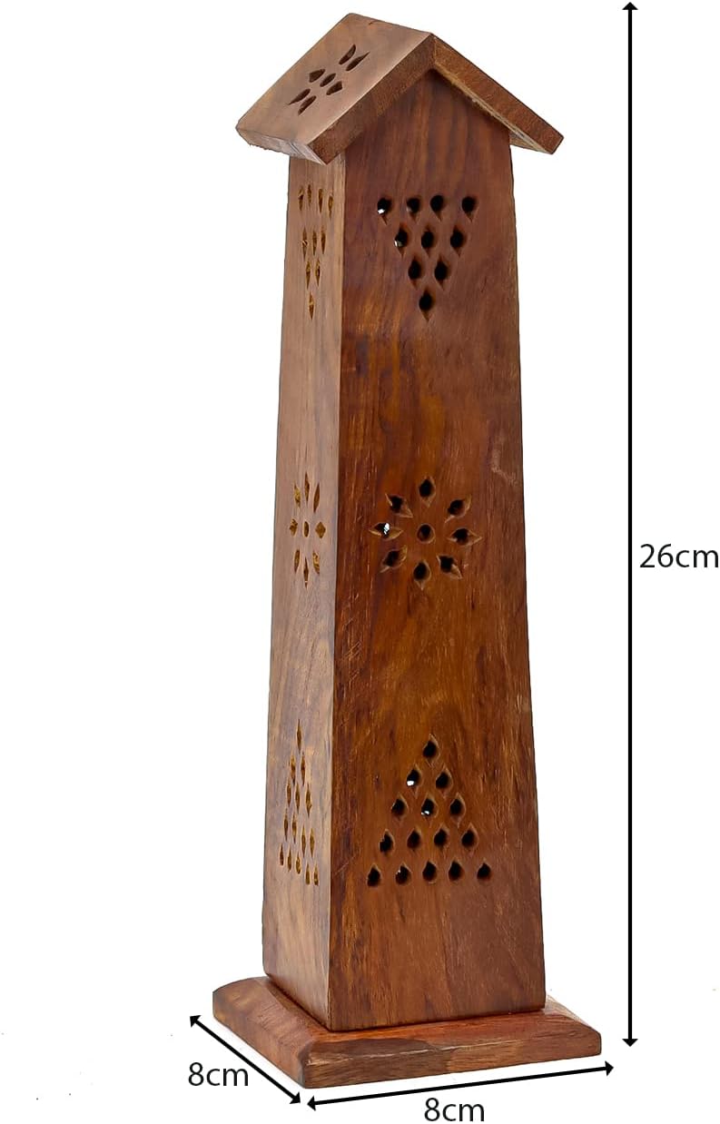 Winds Trading Wooden Incense stick holder/Mabkhara/tower shape incense stick holder/home fragramce/home decor/incense holder/lobandaan/bhakhoor burner - Al Kabayel Discount CenterWinds Trading Wooden Incense stick holder/Mabkhara/tower shape incense stick holder/home fragramce/home decor/incense holder/lobandaan/bhakhoor burnerHome Décor AccentsAKDCAl Kabayel Discount Center