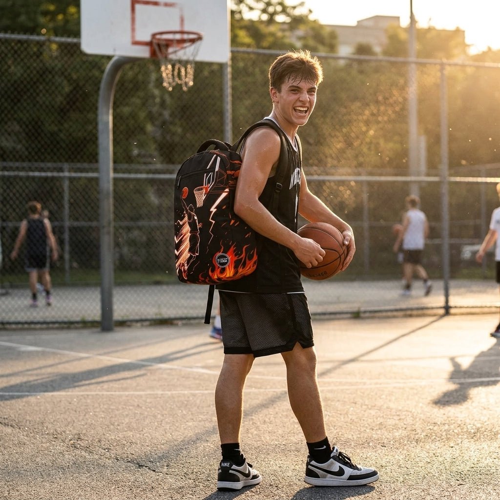 Wires Basketball Backpack 18.5" Laptop Compartment & Organized Storage - Al Kabayel Discount CentreWires Basketball Backpack 18.5" Laptop Compartment & Organized StorageBackpacksWIRESAl Kabayel Discount Centre