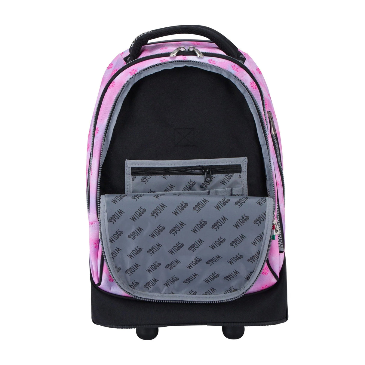 Wires Big Wheel Pink Blur Flower School Bag With Tolley 19", Lunch Bag And Pencil Case - Al Kabayel Discount CentreWires Big Wheel Pink Blur Flower School Bag With Tolley 19", Lunch Bag And Pencil CaseSchool BagsWIRESAl Kabayel Discount Centre