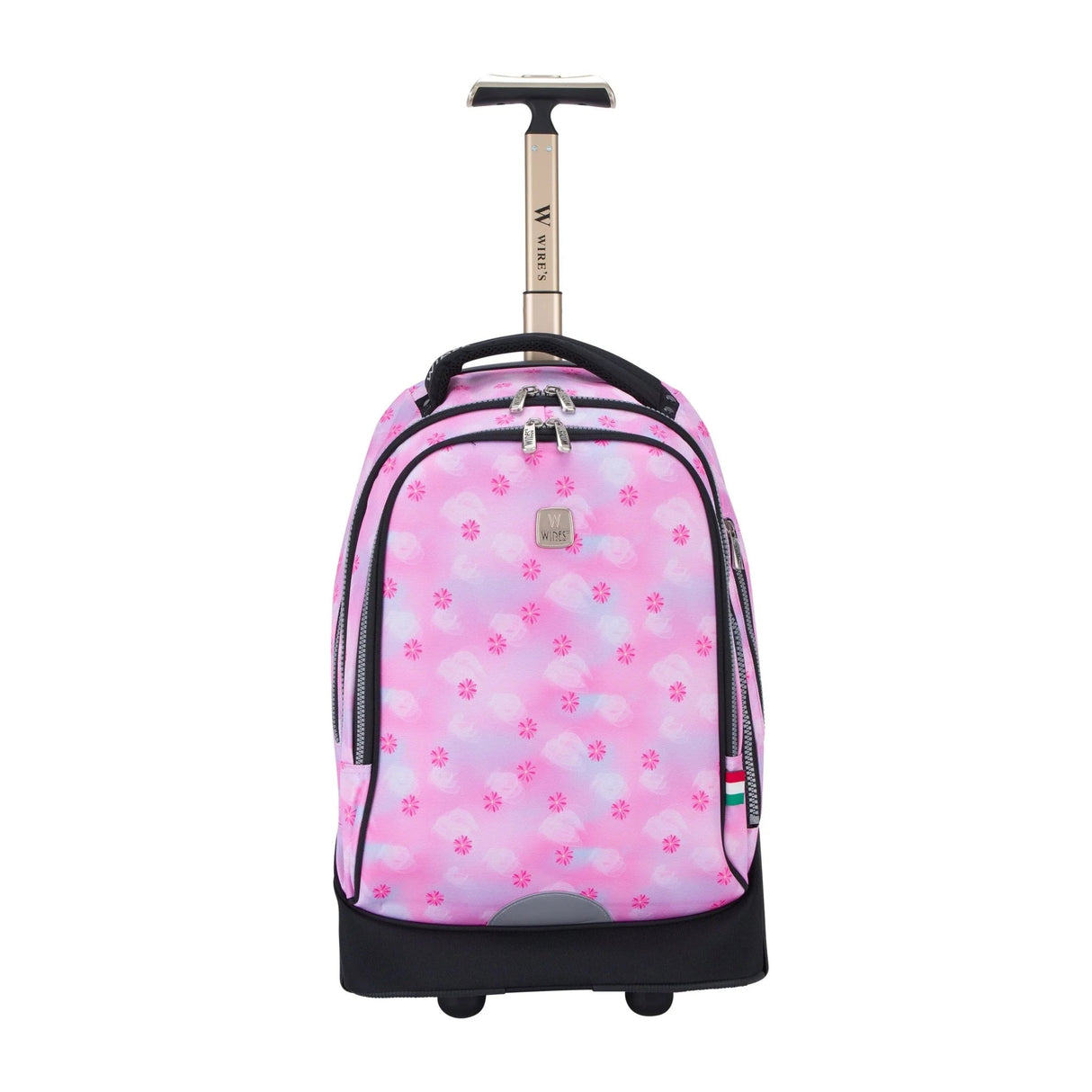Wires Big Wheel Pink Blur Flower School Bag With Tolley 19", Lunch Bag And Pencil Case - Al Kabayel Discount CentreWires Big Wheel Pink Blur Flower School Bag With Tolley 19", Lunch Bag And Pencil CaseSchool BagsWIRESAl Kabayel Discount Centre