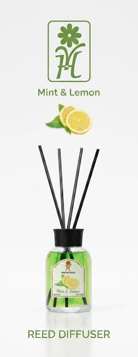 Yala Home Mint & Lemon Reed Diffuser | 100ml - Al Kabayel Discount CentreYala Home Mint & Lemon Reed Diffuser | 100mlHome FragrancesYALA HOMEAl Kabayel Discount Centre
