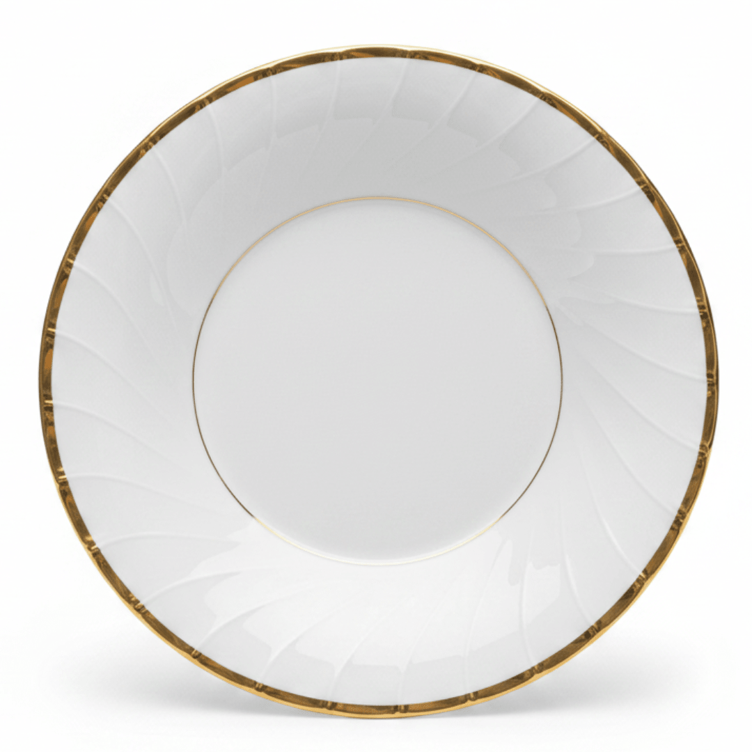 Yamatsu White Porcelain Soup Plate with Golden Rim — 9 Inch - Al Kabayel Discount CentreYamatsu White Porcelain Soup Plate with Golden Rim — 9 InchPlatesYAMATSUAl Kabayel Discount Centre