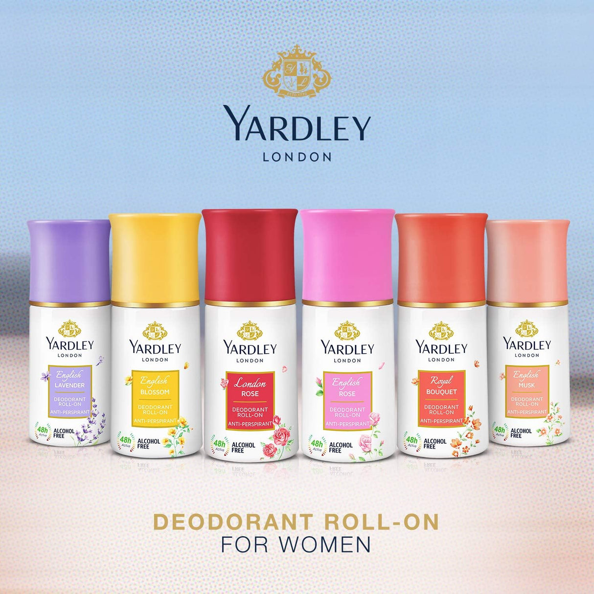 Yardley London Roll - On Duo - 50ML X 2 English Lavender + London Rose 28H Sweat Protection Long Lasting Floral Fragrance For Women - Al Kabayel Discount CentreYardley London Roll - On Duo - 50ML X 2 English Lavender + London Rose 28H Sweat Protection Long Lasting Floral Fragrance For WomenFragrancesYARDLEYAl Kabayel Discount Centre