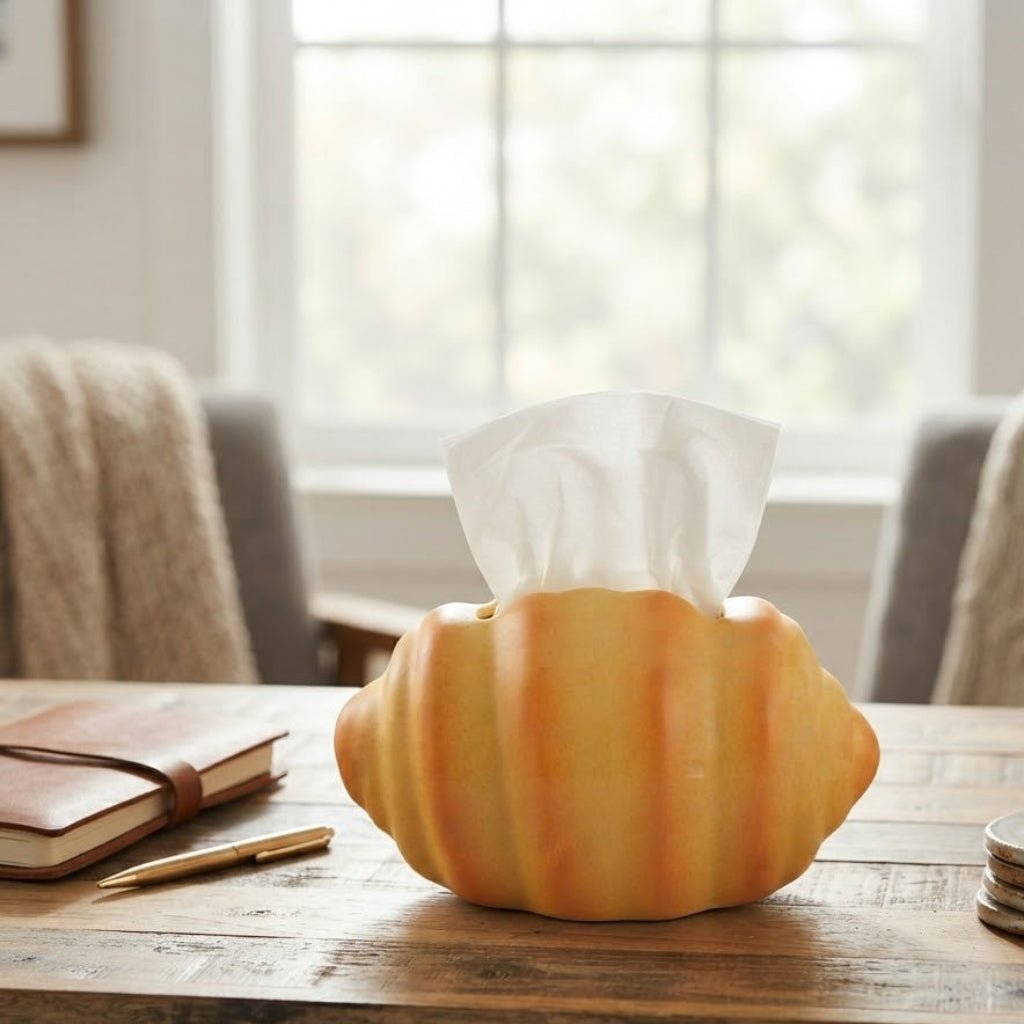 Yellow & Orange Seashell Ceramic Napkin Holder – 22×15 cm - Al Kabayel Discount CentreYellow & Orange Seashell Ceramic Napkin Holder – 22×15 cmNapkin Holders & Tissue BoxAKDCAl Kabayel Discount Centre