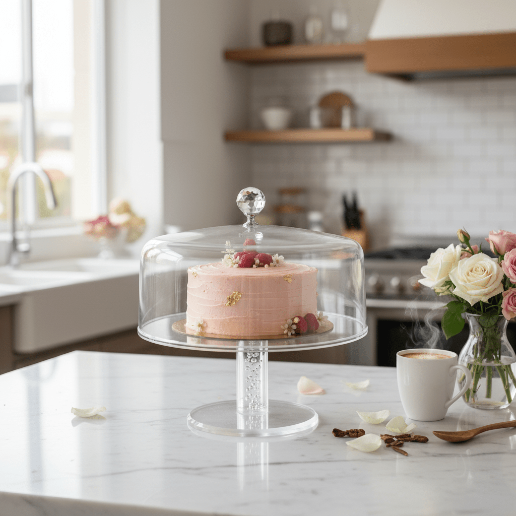Yuniverse acrylic cake plate with Yuniverse Acrylic Cake Plate with Dome Cover | 20×23cm | Crystal Knob | Clear Pedestal Stand20*23cm - Al Kabayel Discount CentreYuniverse acrylic cake plate with Yuniverse Acrylic Cake Plate with Dome Cover | 20×23cm | Crystal Knob | Clear Pedestal Stand20*23cmServing TraysYUNIVERSEAl Kabayel Discount Centre