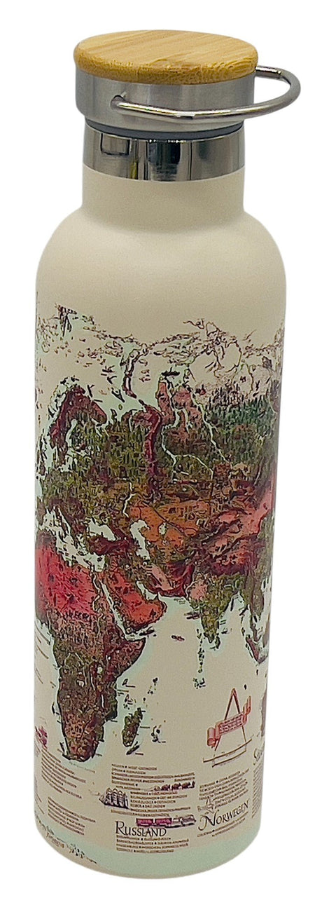 Yuniverse Around The World Vaccum Water Bottle 750ml, Stainless Steel - Al Kabayel Discount CentreYuniverse Around The World Vaccum Water Bottle 750ml, Stainless SteelWater BottlesYUNIVERSEAl Kabayel Discount Centre