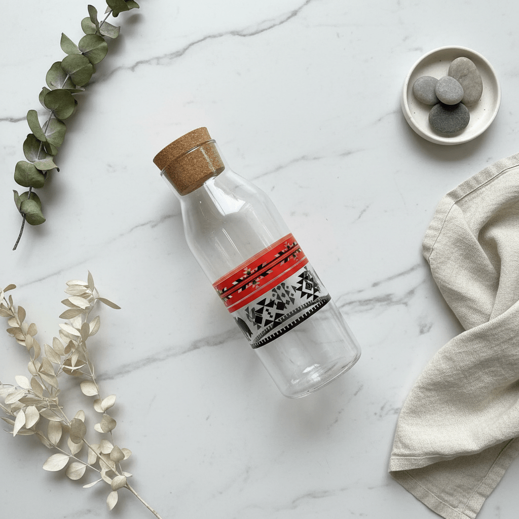 Yuniverse Glass Bottle with Cork Stopper — 1100ml - Al Kabayel Discount CentreYuniverse Glass Bottle with Cork Stopper — 1100mlWater BottleYUNIVERSEAl Kabayel Discount Centre