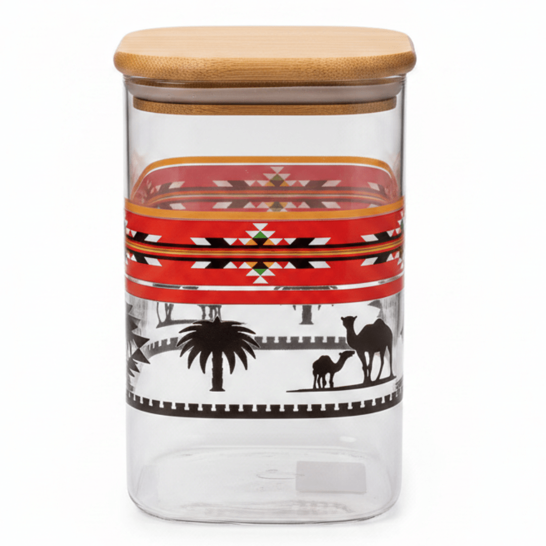Yuniverse Rectangle Glass Jar with Bamboo Lid | 950ml,1200ml | - Al Kabayel Discount CentreYuniverse Rectangle Glass Jar with Bamboo Lid | 950ml,1200ml |Jars & Food SaversYUNIVERSEAl Kabayel Discount Centre