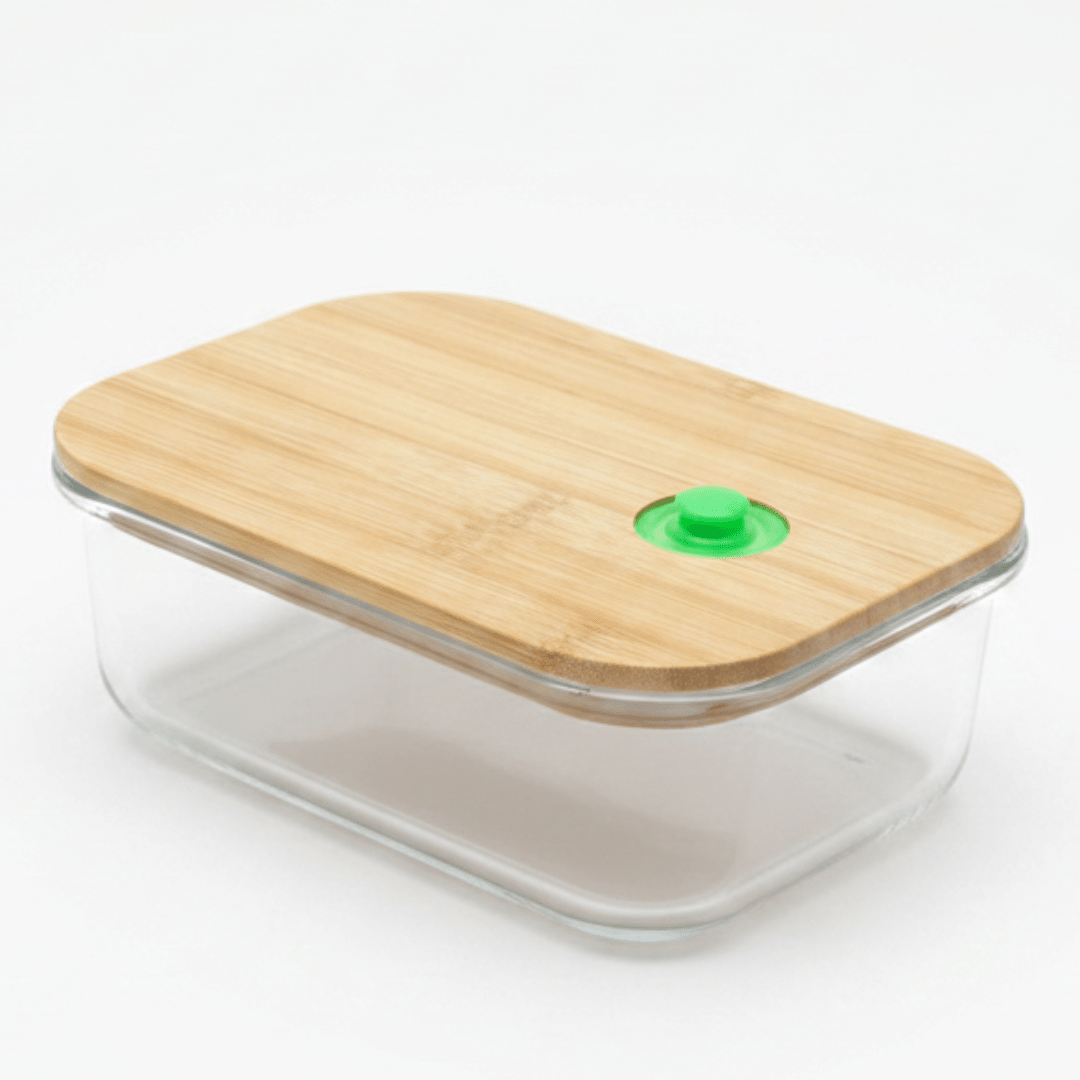 Yuniverse Rectangular Glass Food Storage Container with Natural Bamboo Lid – Eco - Friendly Design – 17 × 12 cm - Al Kabayel Discount CentreYuniverse Rectangular Glass Food Storage Container with Natural Bamboo Lid – Eco - Friendly Design – 17 × 12 cmFood ContainersYUNIVERSEAl Kabayel Discount Centre