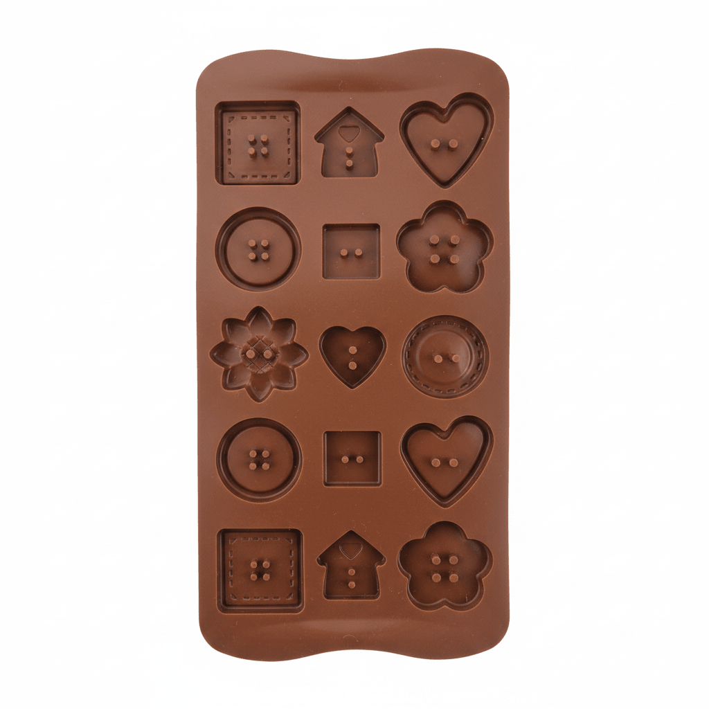 Yuniverse Silicone Chocolate & Candy Mould – 15 Cavity – Mixed Shapes – 20×11 cm - Al Kabayel Discount CentreYuniverse Silicone Chocolate & Candy Mould – 15 Cavity – Mixed Shapes – 20×11 cmCake Mold & Baking MoldsYUNIVERSEAl Kabayel Discount Centre