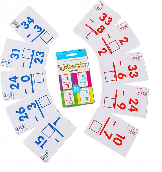Yutian Subtraction Flashcards, Early Education Awareness, 36 Cards - Al Kabayel Discount CentreYutian Subtraction Flashcards, Early Education Awareness, 36 CardsEducational ToysYUTIANAl Kabayel Discount Centre