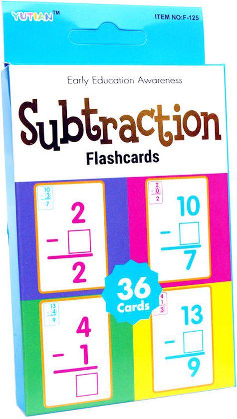 Yutian Subtraction Flashcards, Early Education Awareness, 36 Cards - Al Kabayel Discount CentreYutian Subtraction Flashcards, Early Education Awareness, 36 CardsEducational ToysYUTIANAl Kabayel Discount Centre