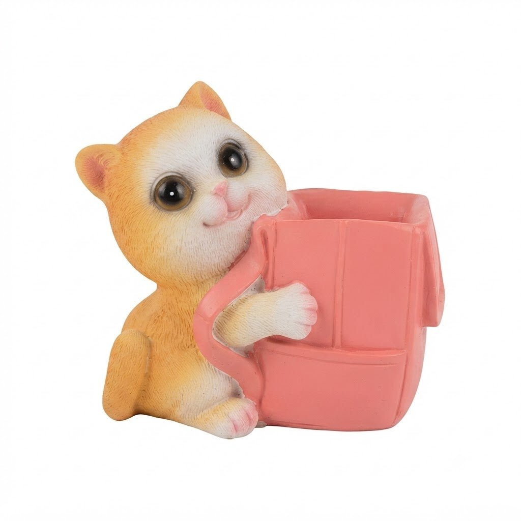 Zeem Polyresin Cat Shape Pen Holder - 10×10 cm - Al Kabayel Discount CentreZeem Polyresin Cat Shape Pen Holder - 10×10 cmPen Holders & Desk OrganizersZEEMAl Kabayel Discount Centre