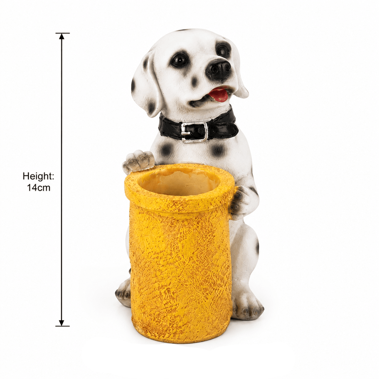 Zeem White & Yellow Polyresin Dalmatian Dog Shape Pen Holder – 14cm - Al Kabayel Discount CentreZeem White & Yellow Polyresin Dalmatian Dog Shape Pen Holder – 14cmPen Holders & Desk OrganizersZEEMAl Kabayel Discount Centre