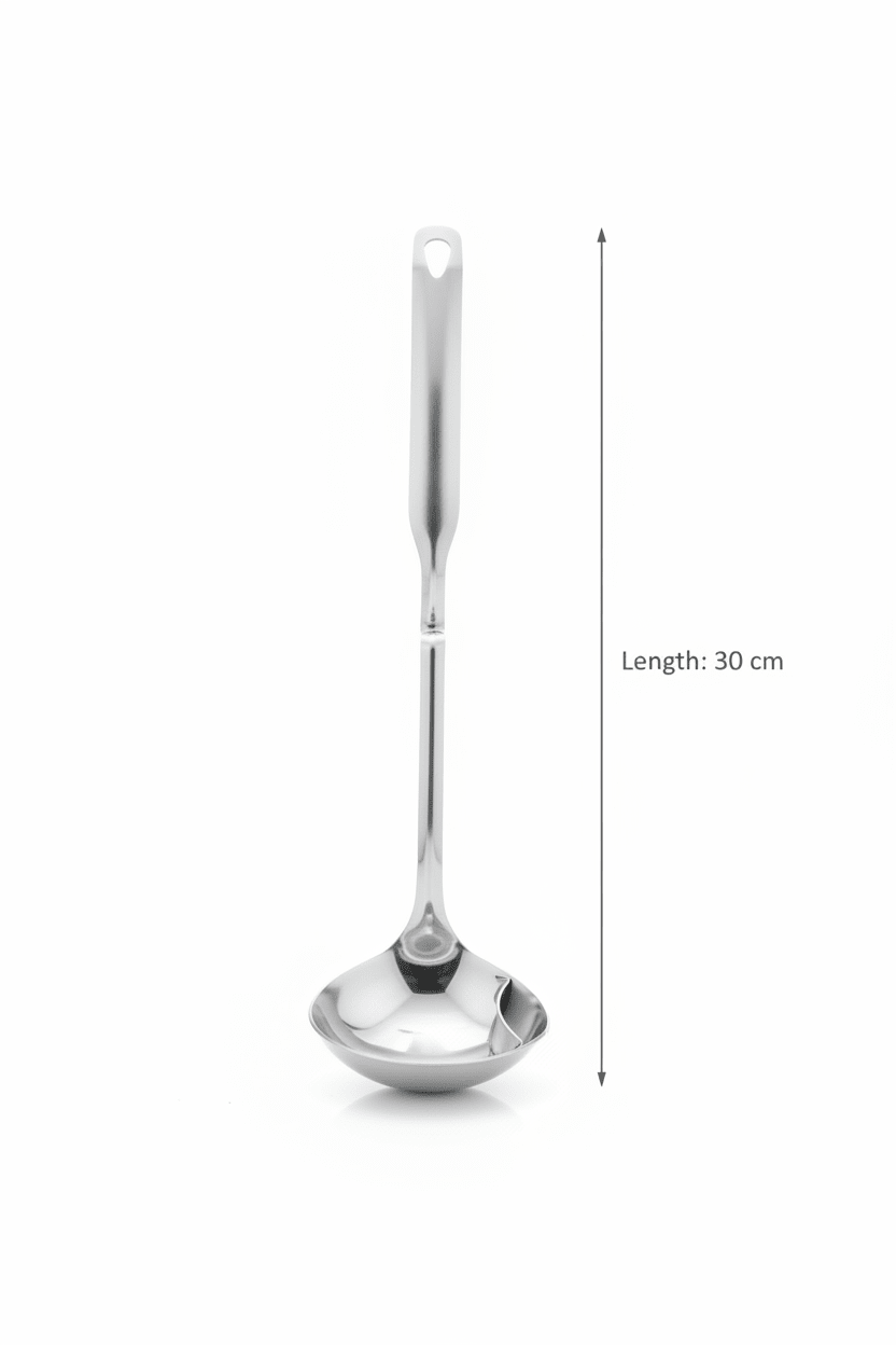 Zhongjing Stainless Steel Serving Ladle 30cm - Al Kabayel Discount CentreZhongjing Stainless Steel Serving Ladle 30cmLadle SpoonZHONGJINGAl Kabayel Discount Centre