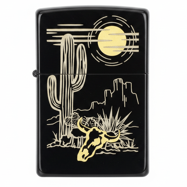 Zippo Black Flip Top Refillable Metal Lighter Western Style Artwork Windproof Durable 6×4 cm - Al Kabayel Discount CentreZippo Black Flip Top Refillable Metal Lighter Western Style Artwork Windproof Durable 6×4 cmLightersZIPPOAl Kabayel Discount Centre