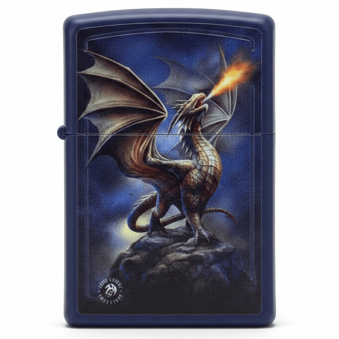 Zippo Navy Blue Flip Top Refillable Metal Lighter Anne Stokes Collection Fantasy Artwork 6×4 cm - Al Kabayel Discount CentreZippo Navy Blue Flip Top Refillable Metal Lighter Anne Stokes Collection Fantasy Artwork 6×4 cmLightersZIPPOAl Kabayel Discount Centre