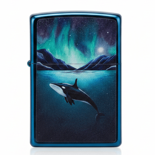 Zippo Ocean Blue Metal Flip - Top Lighter with Whale Illustration, Refillable Windproof Style (6×4 cm) - Al Kabayel Discount CentreZippo Ocean Blue Metal Flip - Top Lighter with Whale Illustration, Refillable Windproof Style (6×4 cm)LightersZIPPOAl Kabayel Discount Centre
