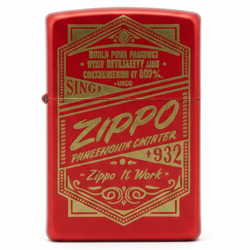 Zippo Red Metal Lighter with “Zippo It Work” Graphic Text Design, Flip - Top Refillable (6×4 cm) - Al Kabayel Discount CentreZippo Red Metal Lighter with “Zippo It Work” Graphic Text Design, Flip - Top Refillable (6×4 cm)LightersZIPPOAl Kabayel Discount Centre