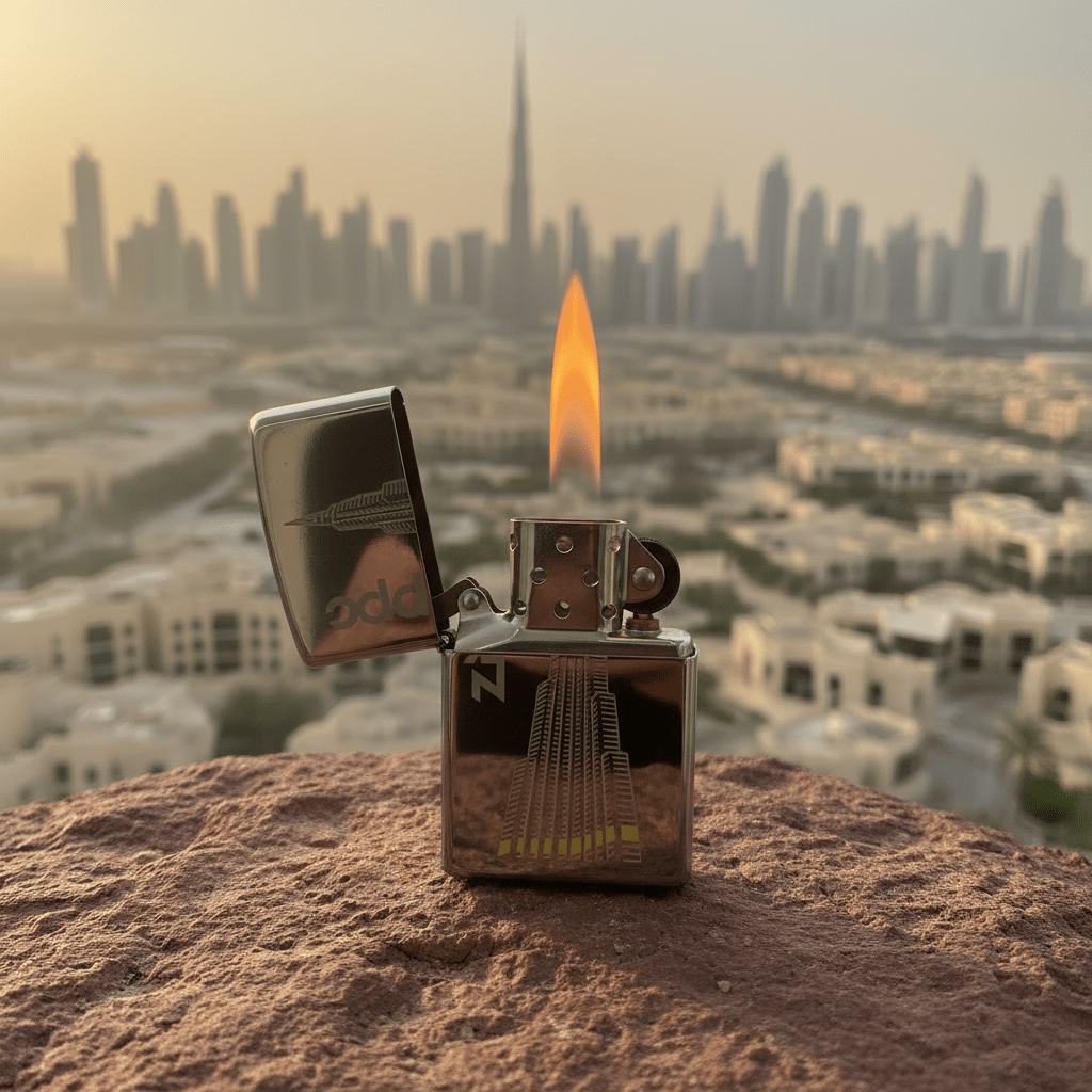Zippo Silver Flip Top Refillable Metal Lighter Burj Khalifa Skyline Design Windproof 6×4 cm - Al Kabayel Discount CentreZippo Silver Flip Top Refillable Metal Lighter Burj Khalifa Skyline Design Windproof 6×4 cmLightersZIPPOAl Kabayel Discount Centre