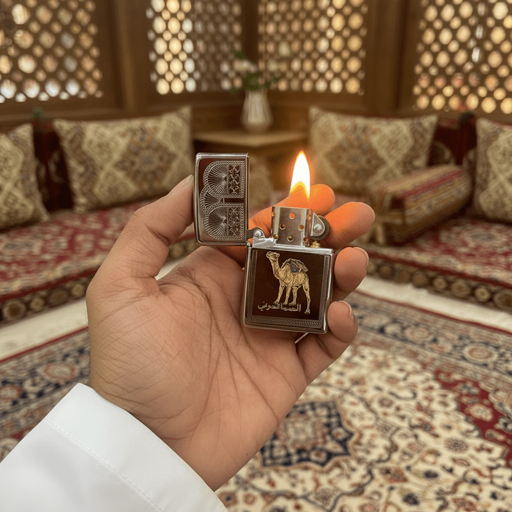 Zippo Silver Flip Top Refillable Metal Lighter Camel Theme Design 6×4 cm - Al Kabayel Discount CentreZippo Silver Flip Top Refillable Metal Lighter Camel Theme Design 6×4 cmLightersZIPPOAl Kabayel Discount Centre