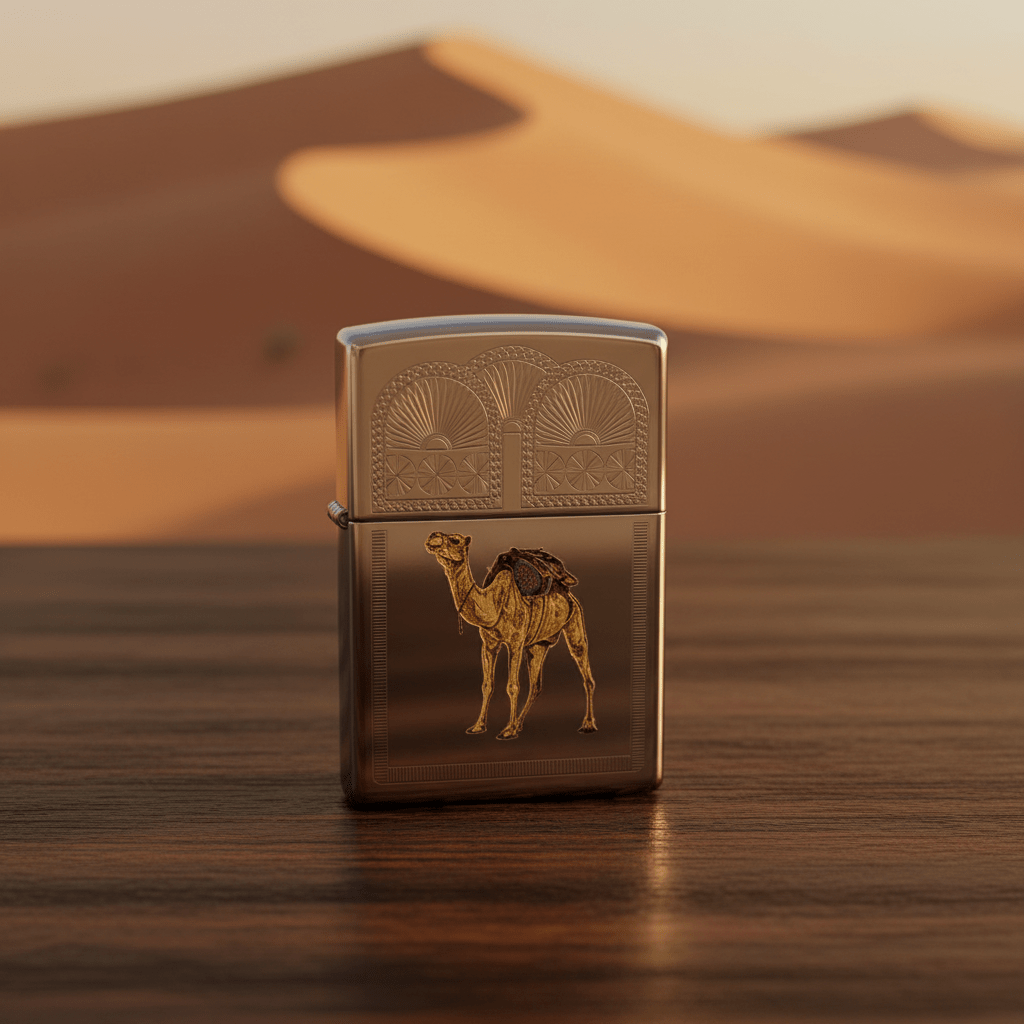 Zippo Silver Flip Top Refillable Metal Lighter Camel Theme Design 6×4 cm - Al Kabayel Discount CentreZippo Silver Flip Top Refillable Metal Lighter Camel Theme Design 6×4 cmLightersZIPPOAl Kabayel Discount Centre