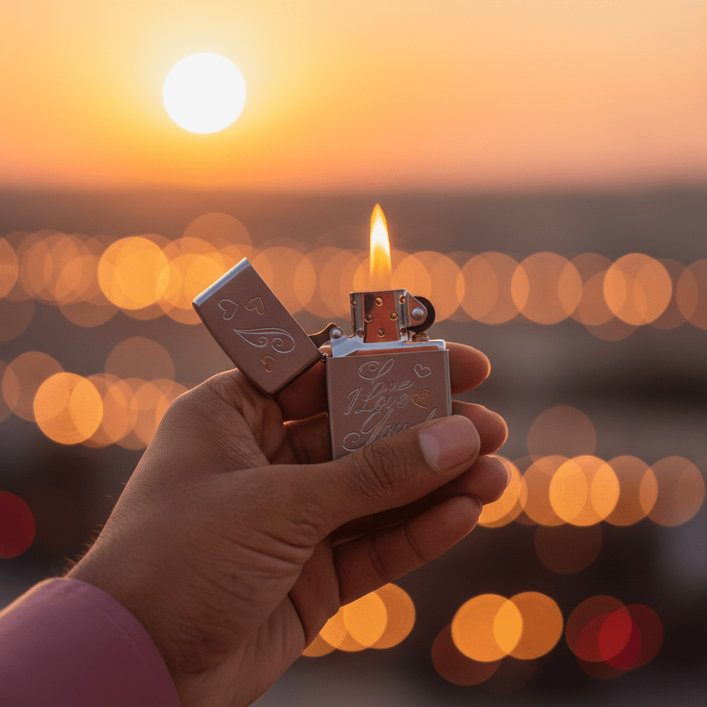 Zippo Silver Flip Top Refillable Metal Lighter I Love You Text Design Gift Idea 6×4 cm - Al Kabayel Discount CentreZippo Silver Flip Top Refillable Metal Lighter I Love You Text Design Gift Idea 6×4 cmLightersZIPPOAl Kabayel Discount Centre