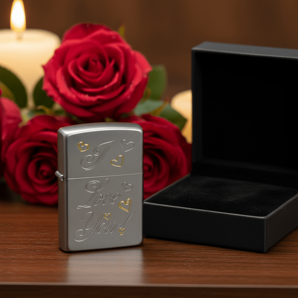 Zippo Silver Flip Top Refillable Metal Lighter I Love You Text Design Gift Idea 6×4 cm - Al Kabayel Discount CentreZippo Silver Flip Top Refillable Metal Lighter I Love You Text Design Gift Idea 6×4 cmLightersZIPPOAl Kabayel Discount Centre