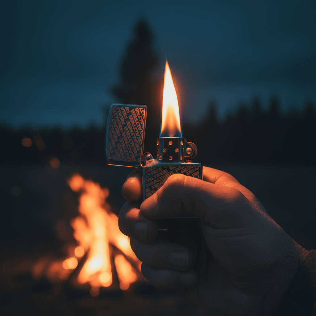Zippo Silver Flip Top Refillable Metal Lighter Real Tree Text Graphic Outdoor Style 6×4 cm - Al Kabayel Discount CentreZippo Silver Flip Top Refillable Metal Lighter Real Tree Text Graphic Outdoor Style 6×4 cmLightersZIPPOAl Kabayel Discount Centre
