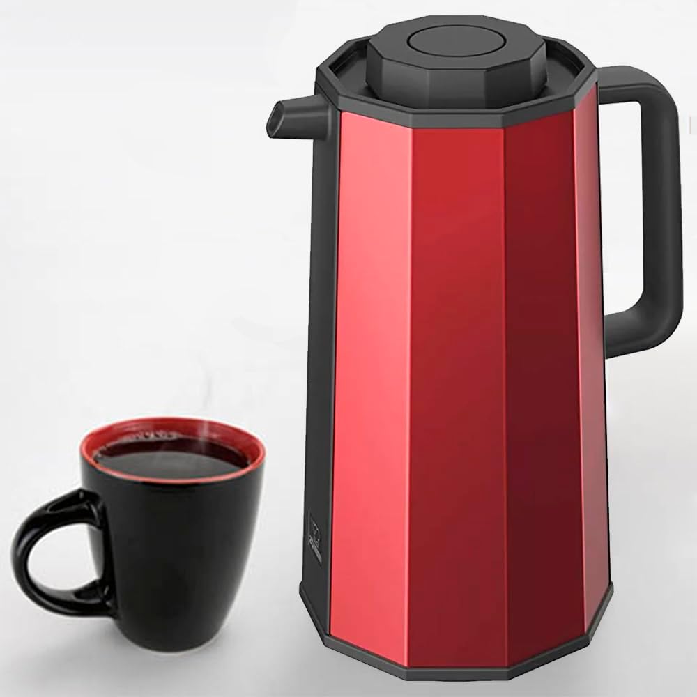 Zojirushi Ah - Eae10Ra Glass Vacuum Carafe, 1.0 Liter, Red - Al Kabayel Discount CentreZojirushi Ah - Eae10Ra Glass Vacuum Carafe, 1.0 Liter, RedTHERMOSZOJIRUSHIAl Kabayel Discount Centre