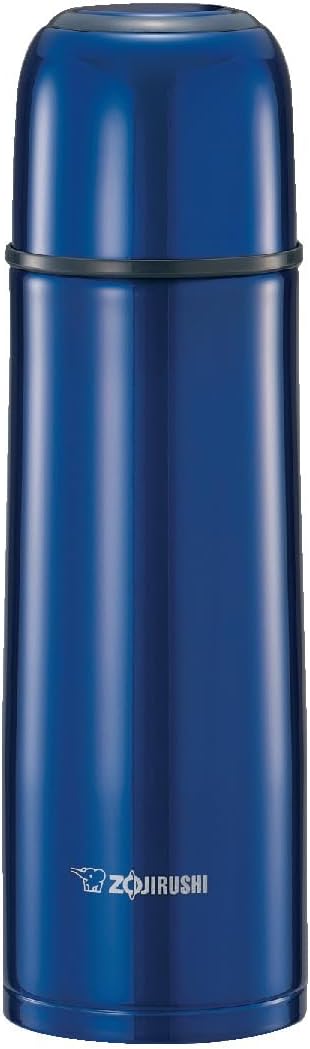 Zojirushi Stainless Steel Vaccum Flask With Cup - Capacity 500ML - Blue - Al Kabayel Discount CentreZojirushi Stainless Steel Vaccum Flask With Cup - Capacity 500ML - BlueThermosZOJIRUSHIAl Kabayel Discount Centre