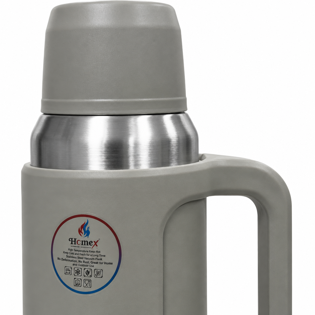 Homex Stainless Steel Vacuum Flask Grey - 2 Litre