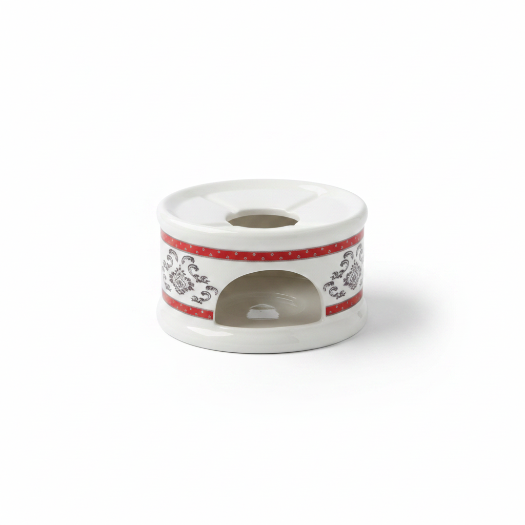 Ceramic Kettle Warmer White - 12×6cm