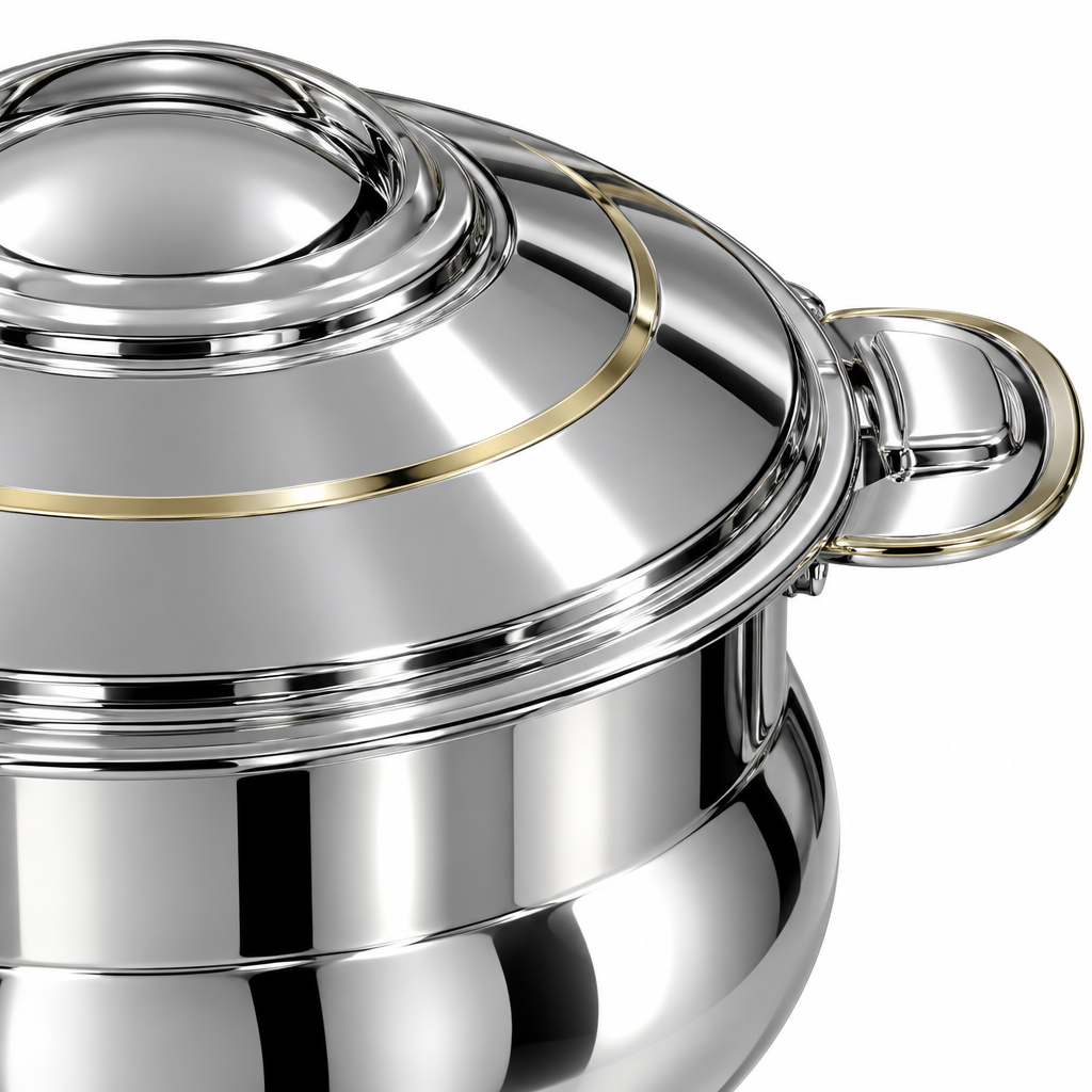 Sanjana Sabia Stainless Steel Hotpot Silver - 3500ml