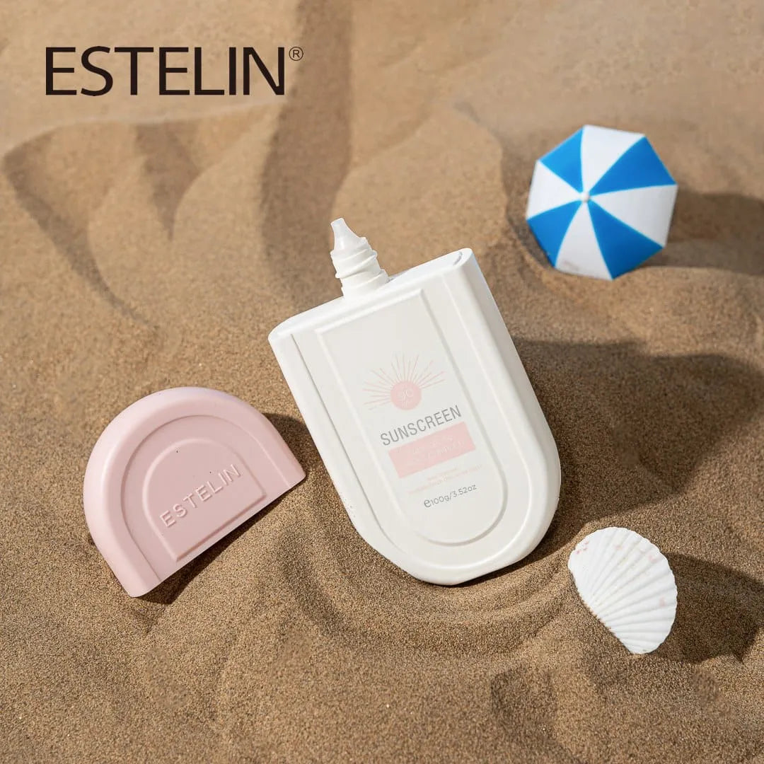 Estelin Fade Spots Bright Complete Sunscreen SPF90 PA++ – Niacinamide & Rosehip Oil Face Sunscreen 100g