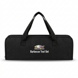 Metal BBQ Tools Set in Carry Bag Black